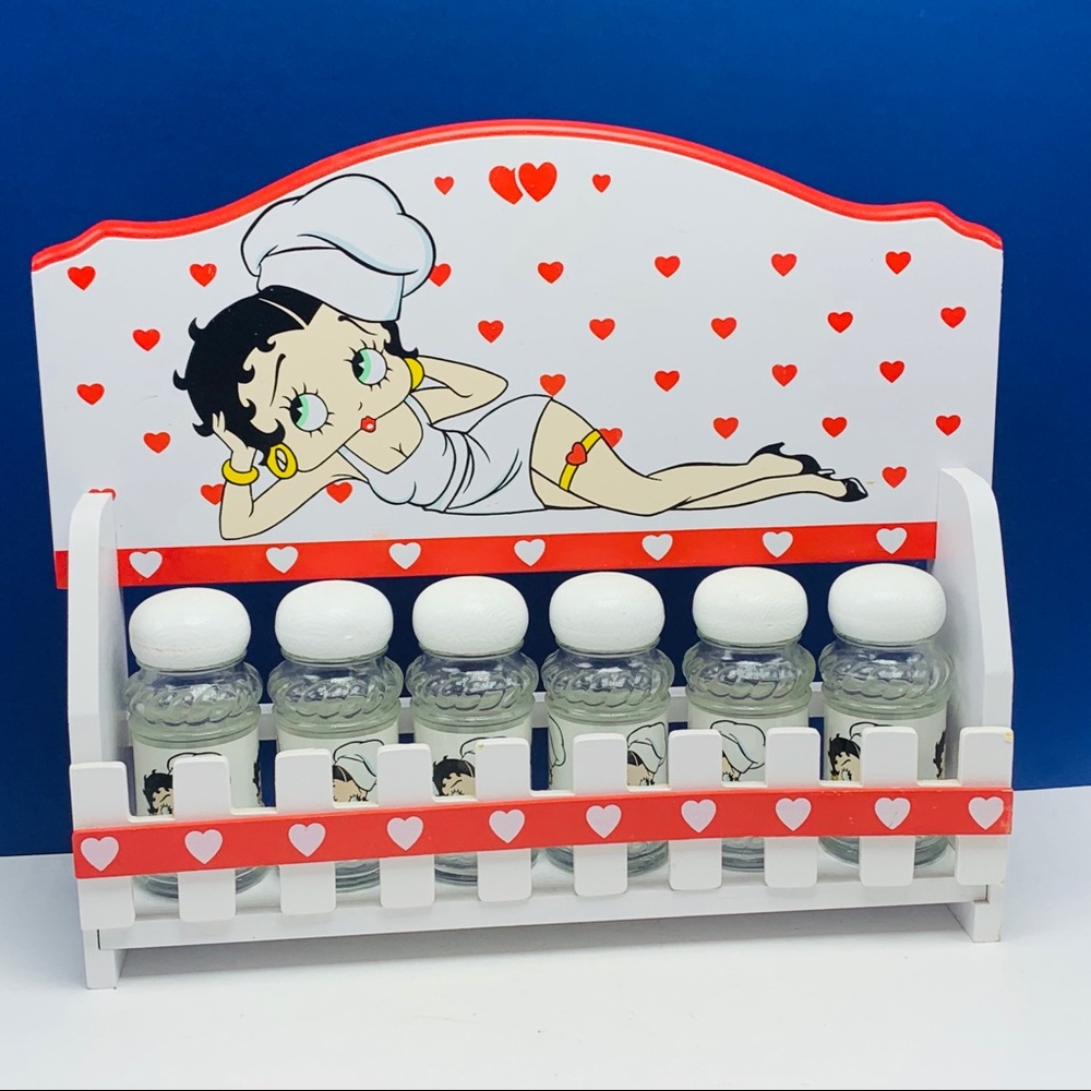 Betty Boop spice rack 12X10 salt pepper wall decor
